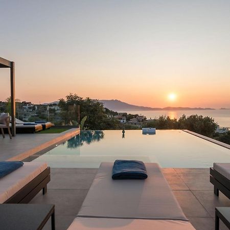 Villa Ekphrasis With Sea View And Jacuzzi Ravdhoukha Bagian luar foto