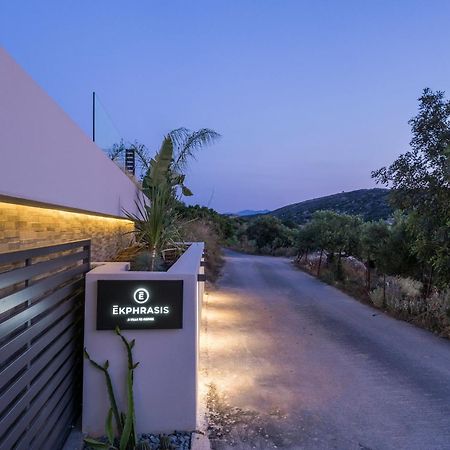 Villa Ekphrasis With Sea View And Jacuzzi Ravdhoukha Bagian luar foto