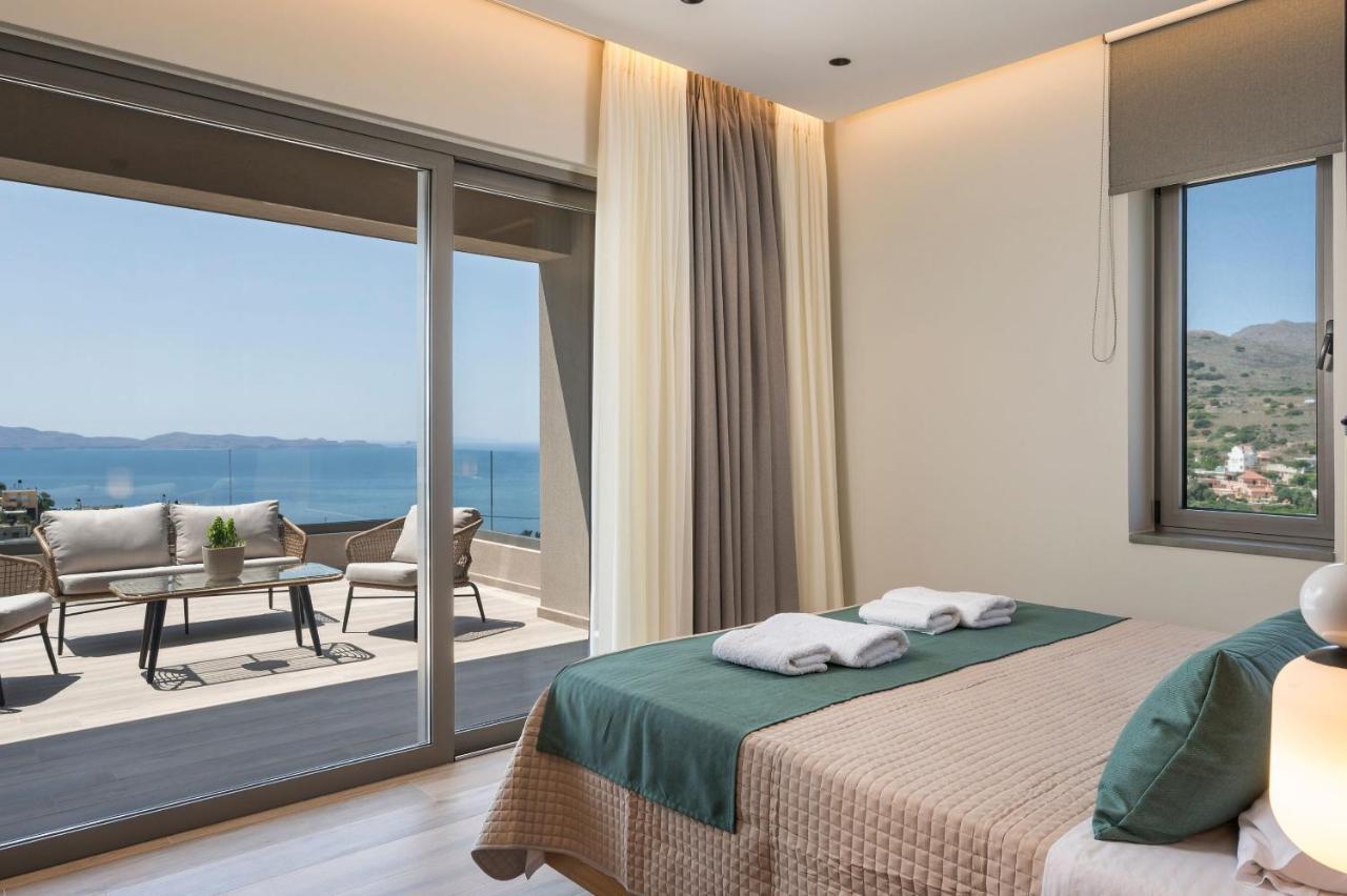 Villa Ekphrasis With Sea View And Jacuzzi Ravdhoukha Bagian luar foto