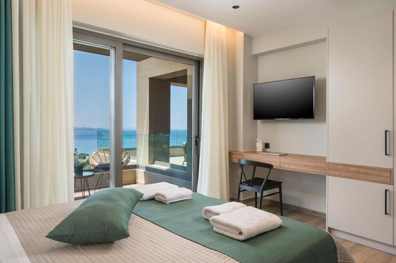 Villa Ekphrasis With Sea View And Jacuzzi Ravdhoukha Bagian luar foto