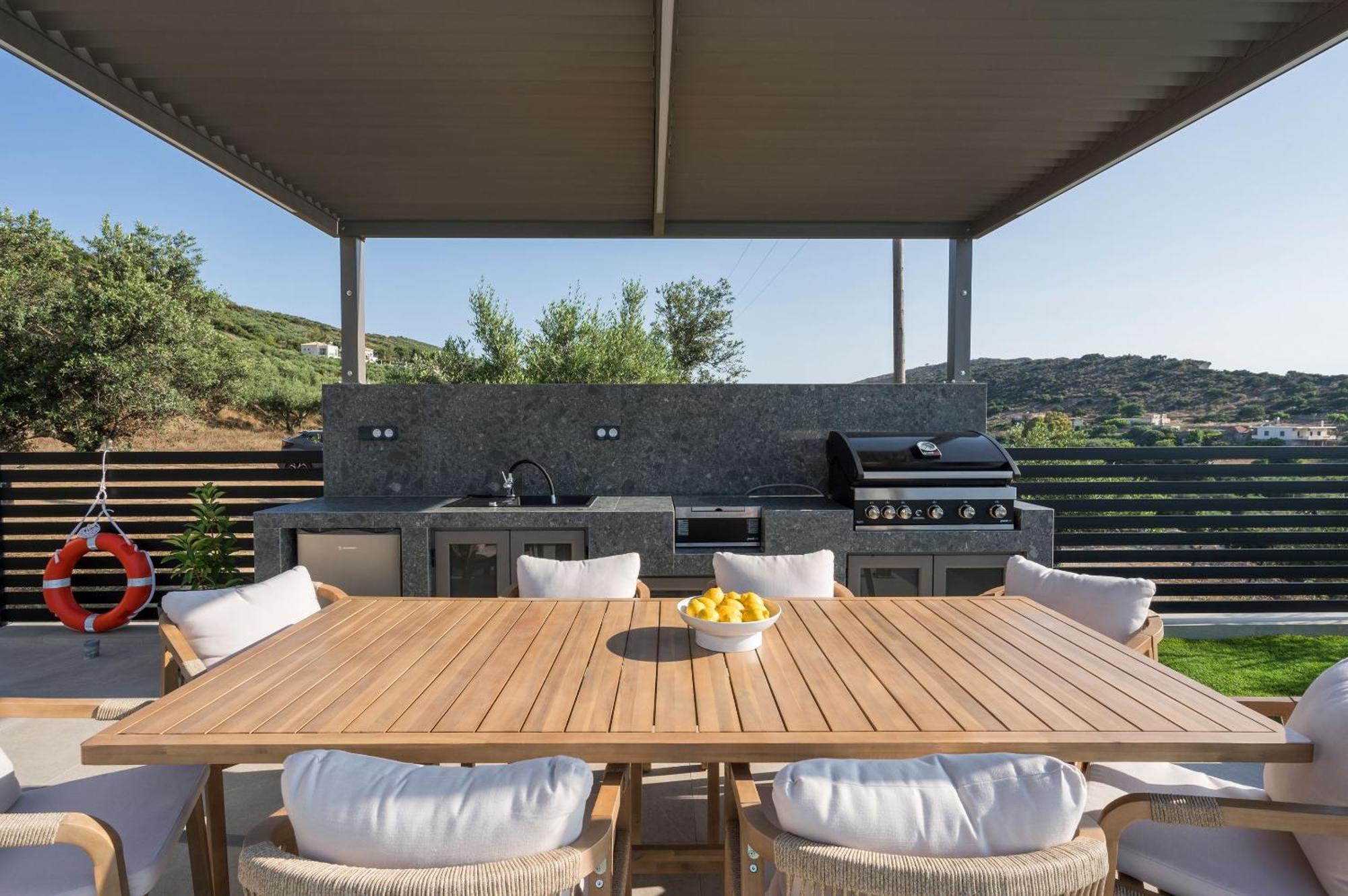 Villa Ekphrasis With Sea View And Jacuzzi Ravdhoukha Bagian luar foto