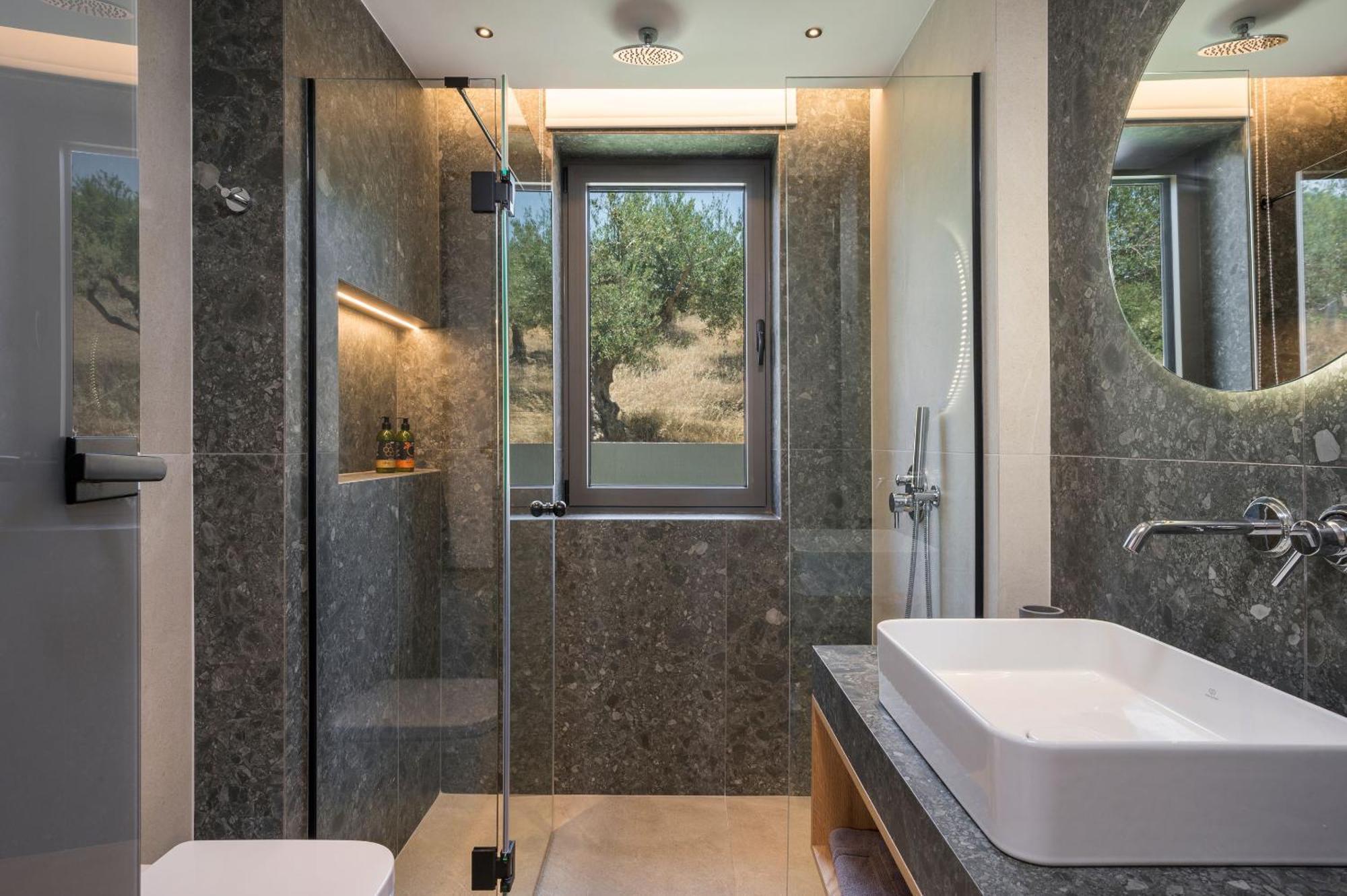Villa Ekphrasis With Sea View And Jacuzzi Ravdhoukha Bagian luar foto