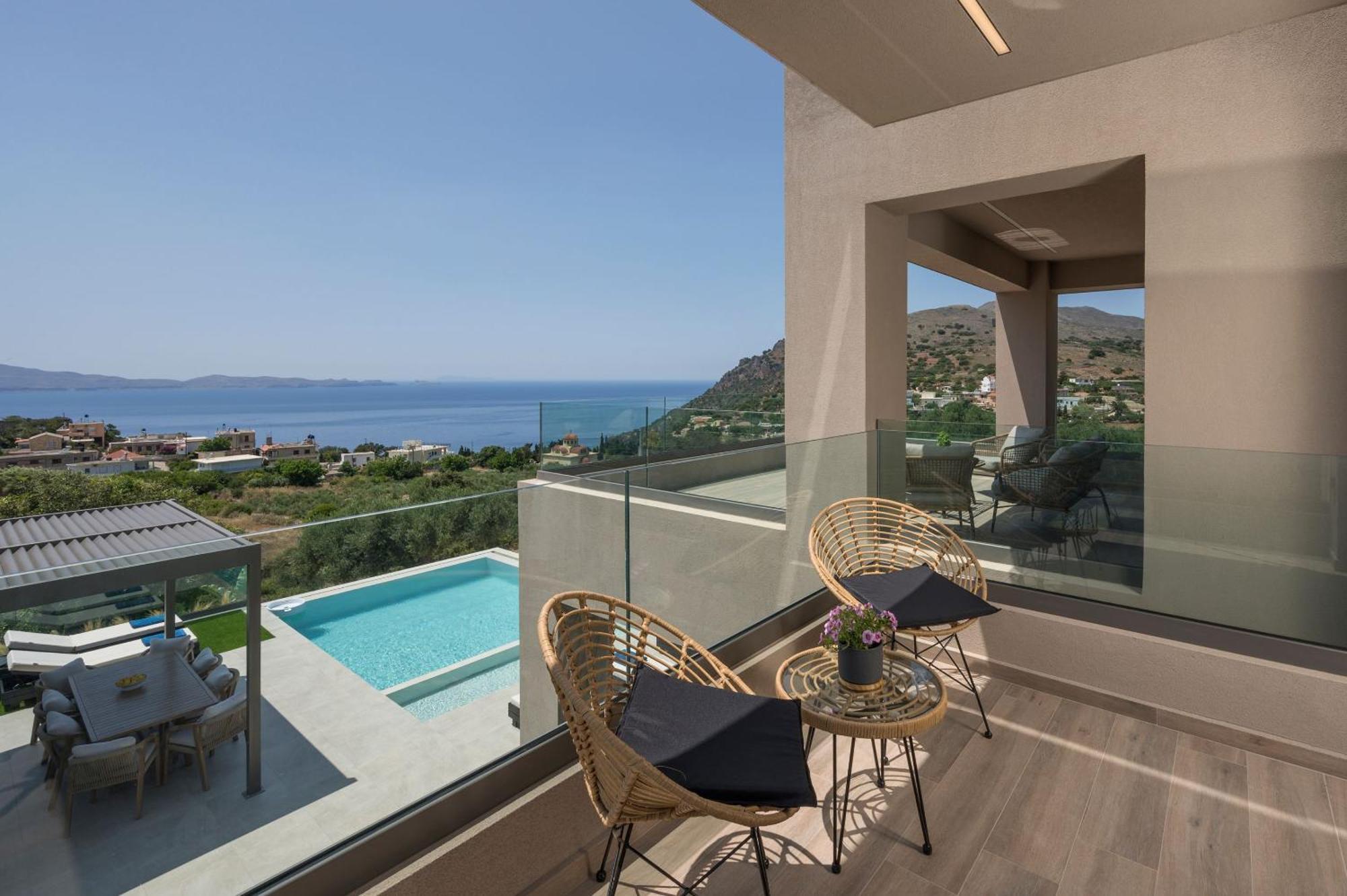 Villa Ekphrasis With Sea View And Jacuzzi Ravdhoukha Bagian luar foto