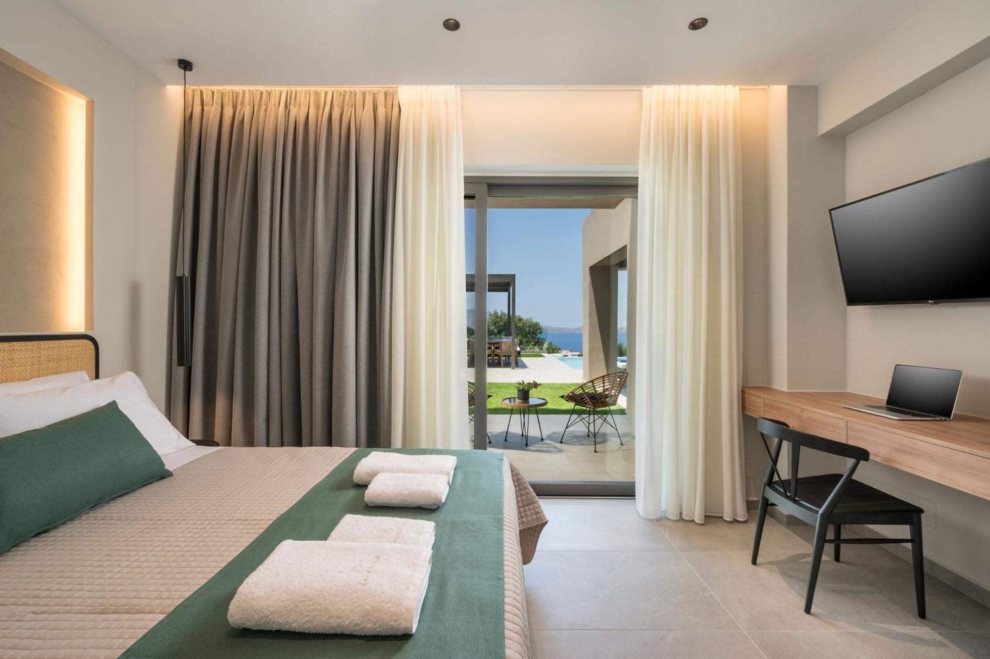 Villa Ekphrasis With Sea View And Jacuzzi Ravdhoukha Bagian luar foto