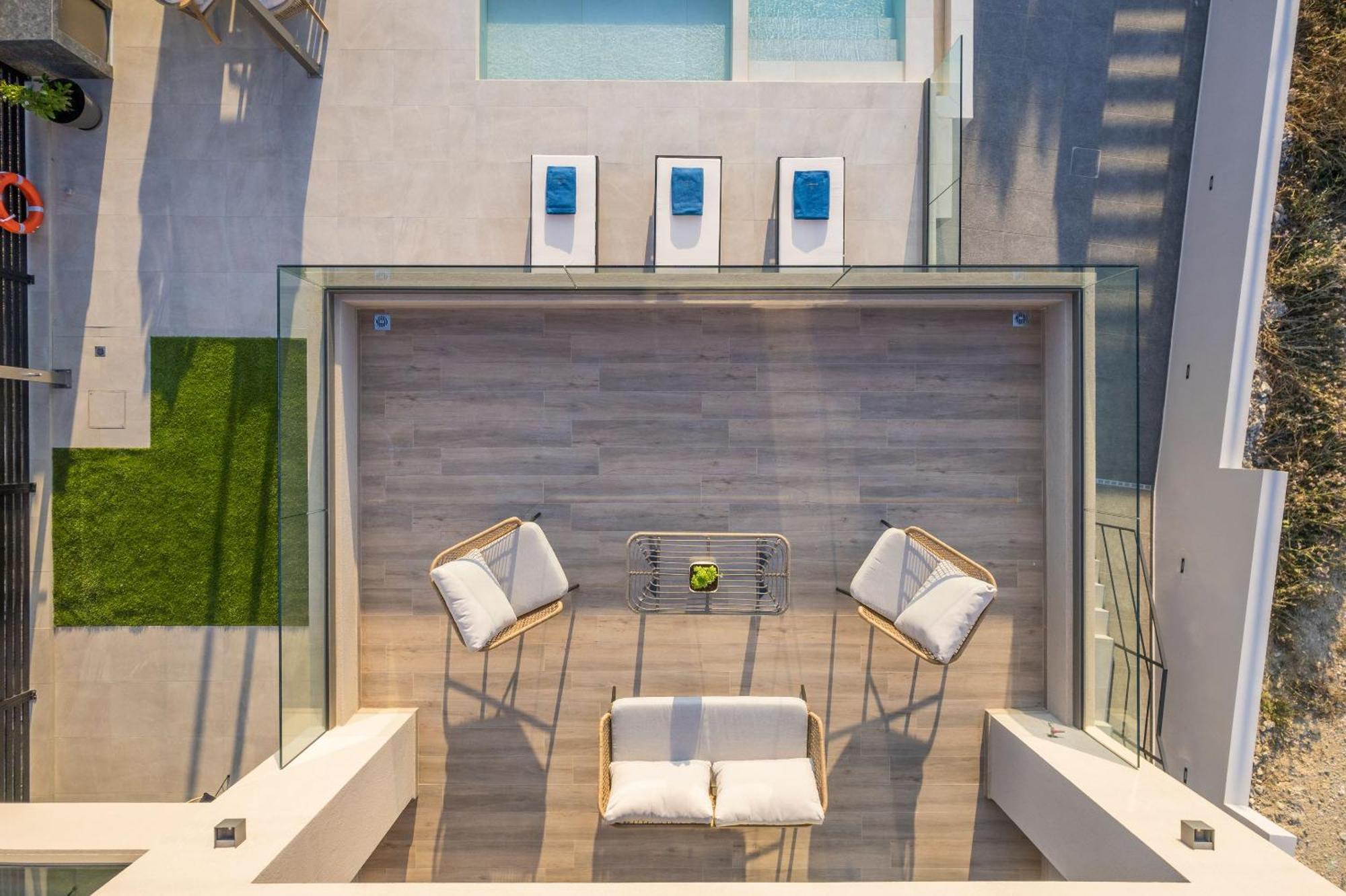 Villa Ekphrasis With Sea View And Jacuzzi Ravdhoukha Bagian luar foto